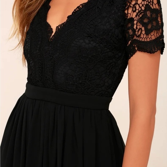 Lulu's Angel In Disguise Skater Dress Black NWT XS - Picture 4 of 8